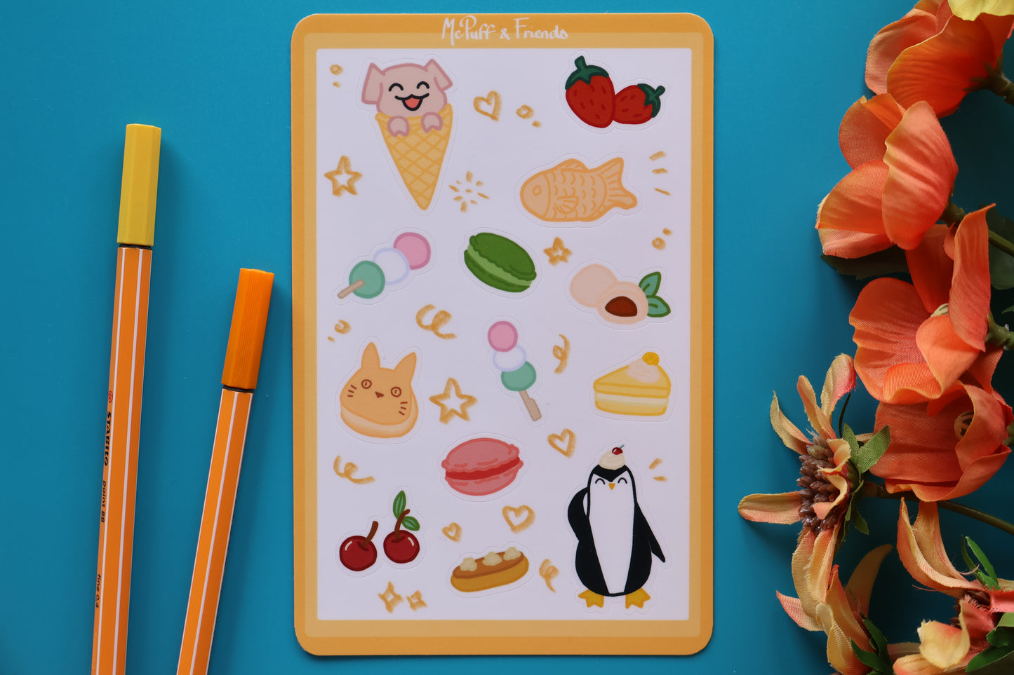 Planche de stickers - Pâtisseries