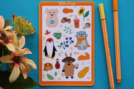 Planche de stickers - Automne