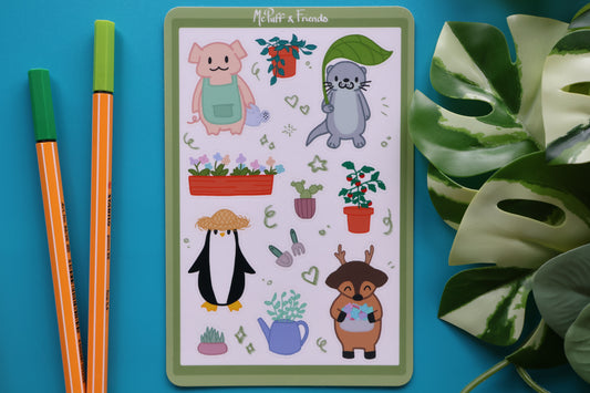 Planche de stickers - Jardin