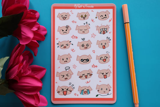 Planche de stickers - Emojis McPuff