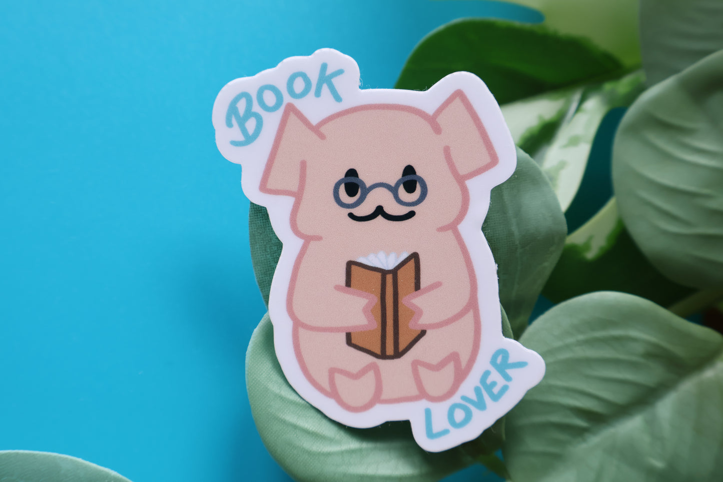 Sticker - McPuff amoureux des livres